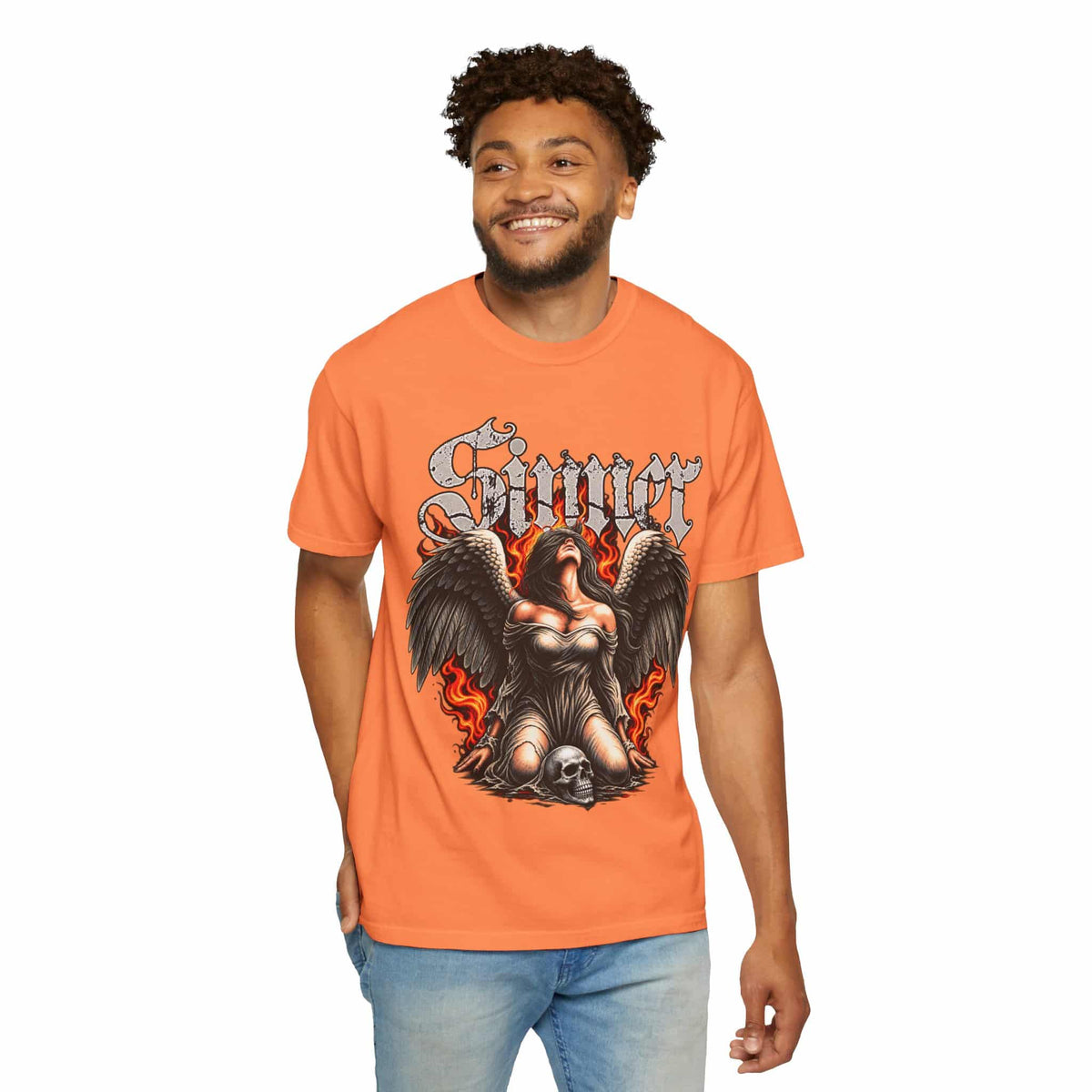 Sinner’s Flame Unisex Garment-Dyed T-shirt image 12