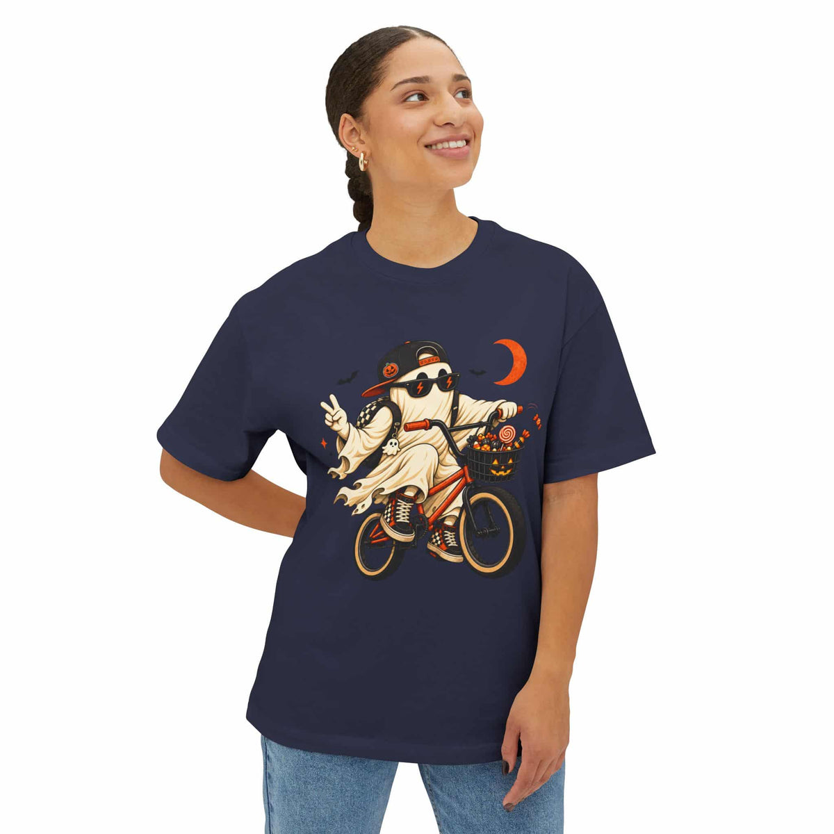 Ghost Rider BMX Unisex Oversized Boxy Tee image 38