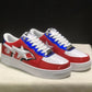 A Bathing Ape Bape Sta Low M2 20th Anniversary Patent Red Shoes Sneakers - nk0005522 image 4