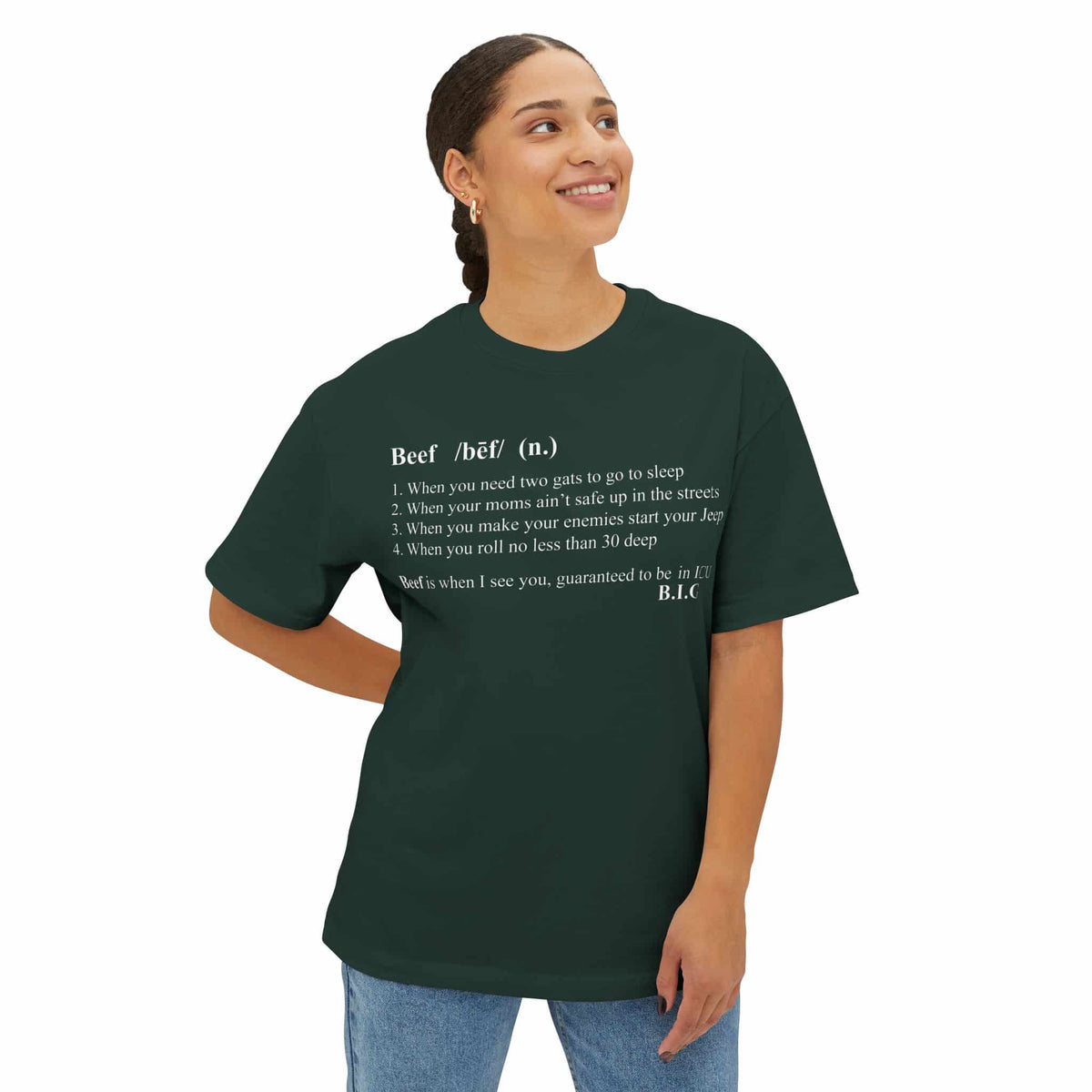 Beef Definition Unisex Oversized Boxy Tee image 23