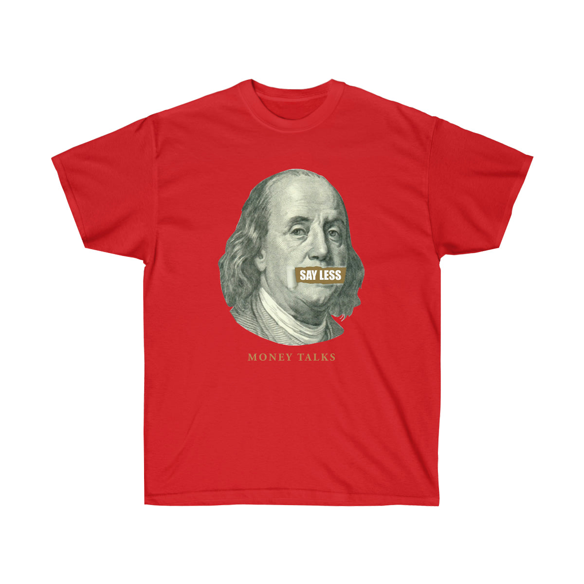 Say Less Money Talks Men T-Shirt - Red, L image