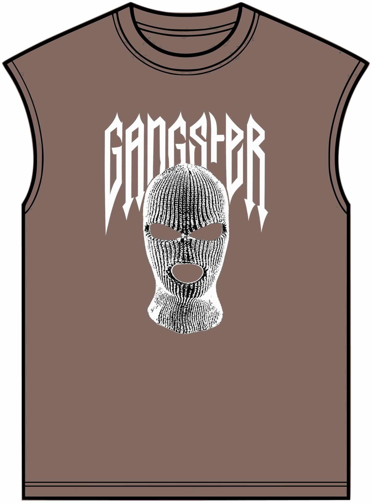Gangster Mask Unisex Garment-Dyed Muscle Tee image 8