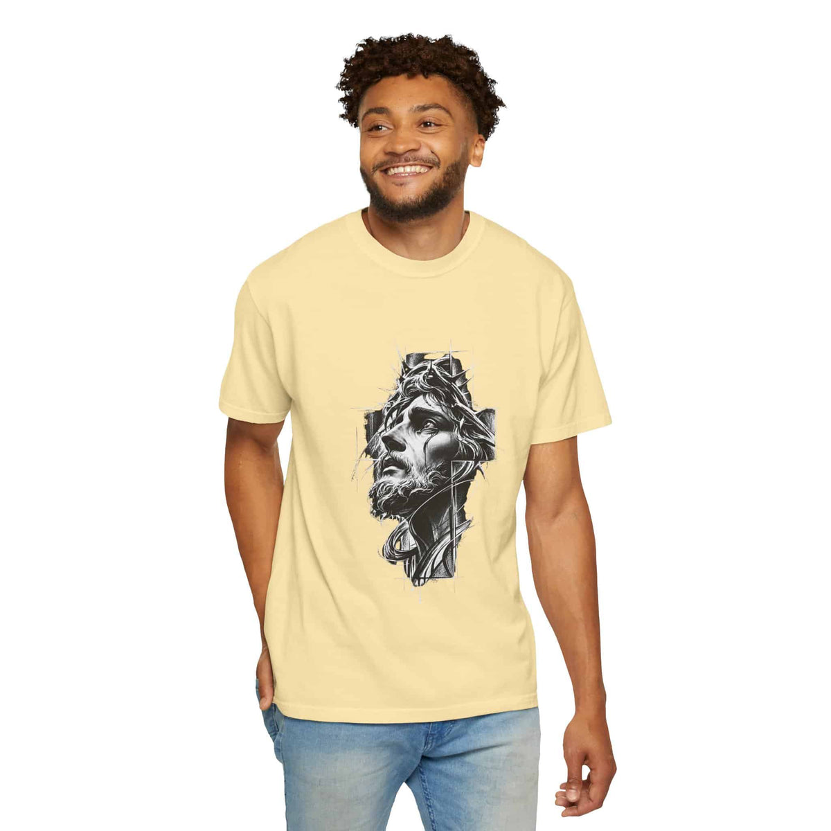 Crown of Faith 2 Unisex Garment-Dyed T-shirt image 32