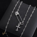 CH Pin & Cross Pendant Necklace - CH0041 image 0