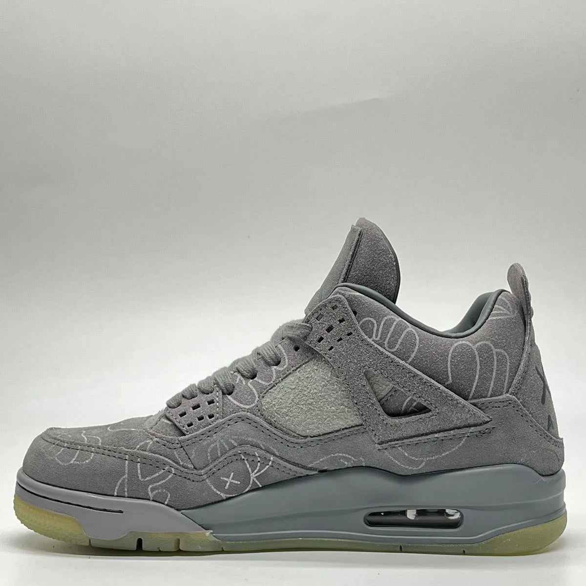KAWS x AJ 4 Cool Grey Shoes Sneakers – nk0003104 image 6
