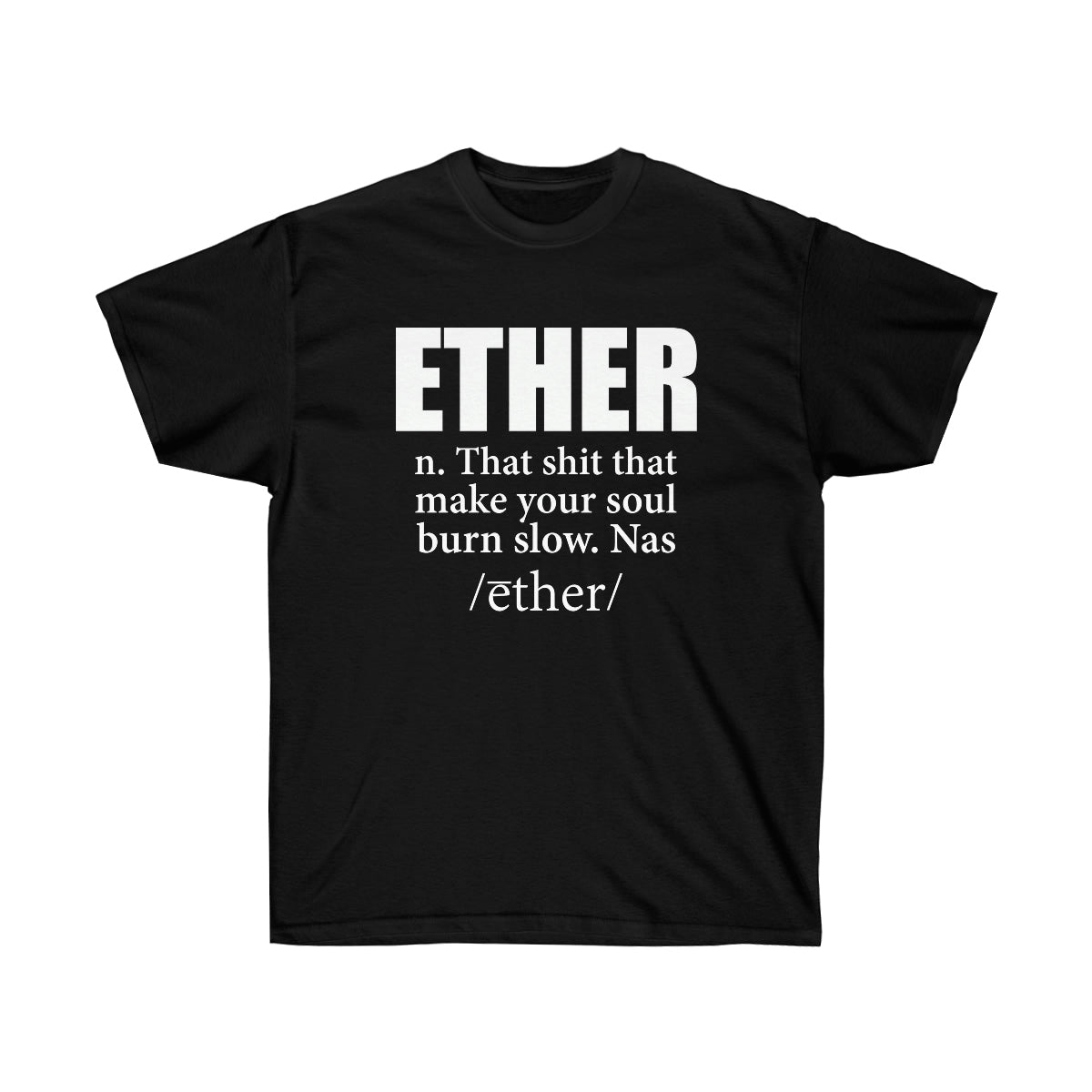 Ether Nas Men T-Shirt - Black, L image