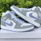 Air Jordan 1 Mid Wolf Grey Aluminum Shoes Sneakers - nk0001758 image 2