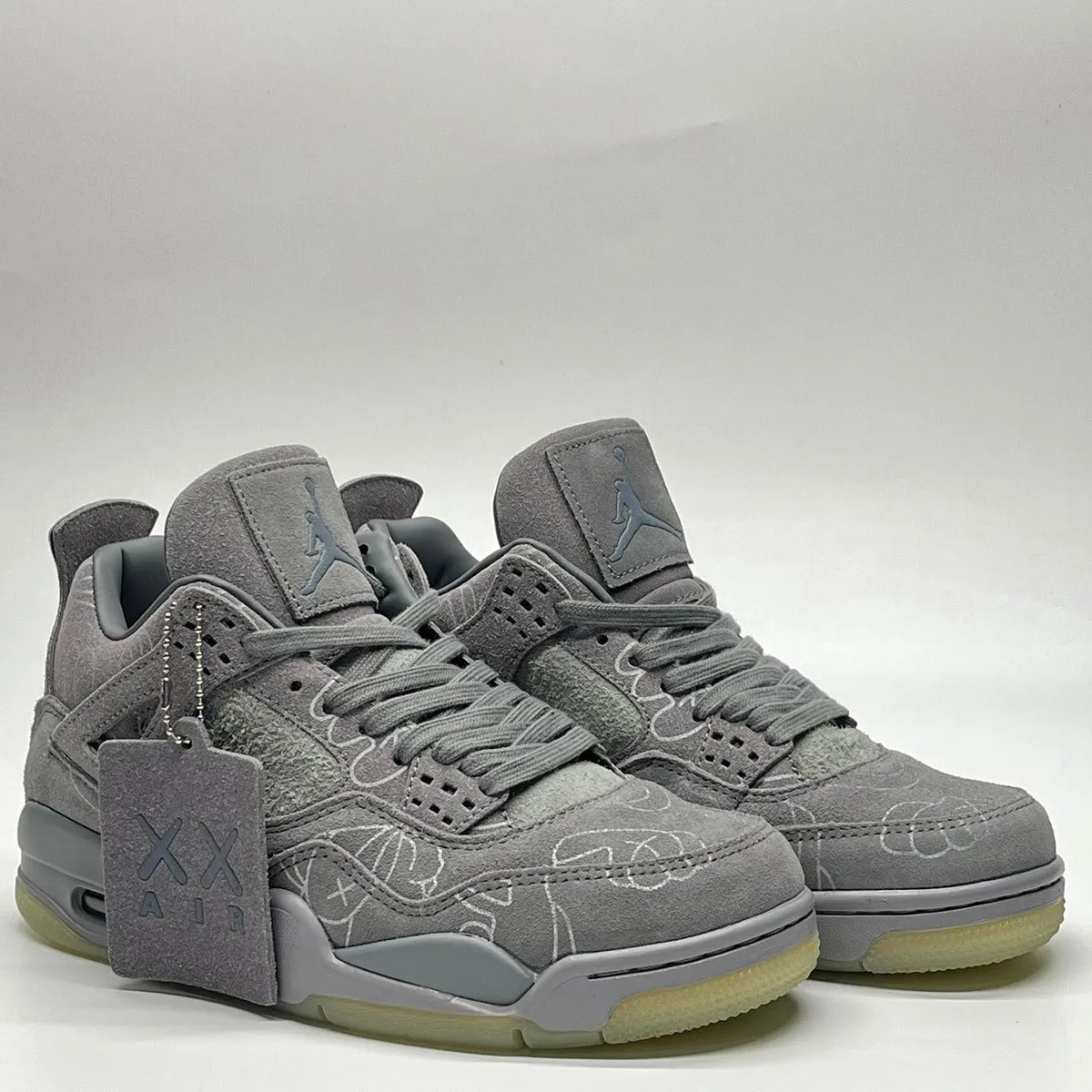 KAWS x AJ 4 Cool Grey Shoes Sneakers – nk0003104 image 4
