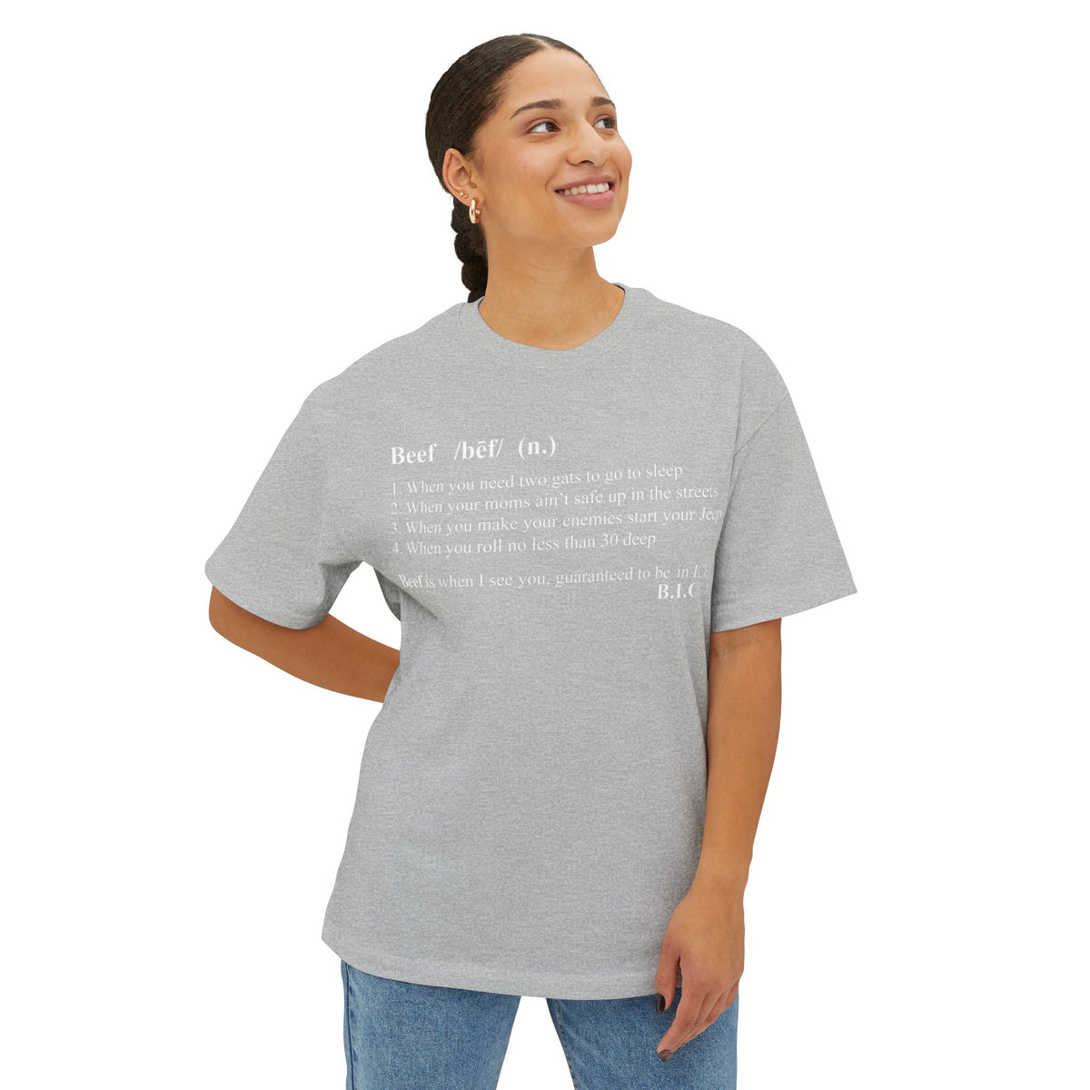 Beef Definition Unisex Oversized Boxy Tee image 27