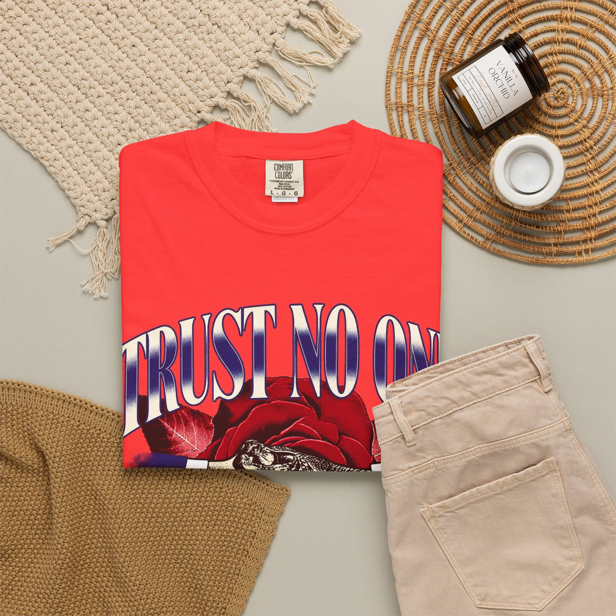Graphic Print  Unisex Garment-Dyed T-shirt - POD0037 image 39