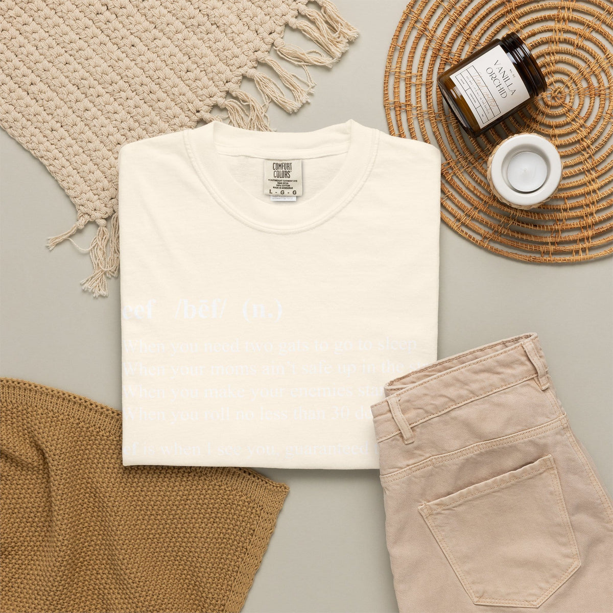 Beef Definition Unisex Garment-Dyed T-shirt image 11