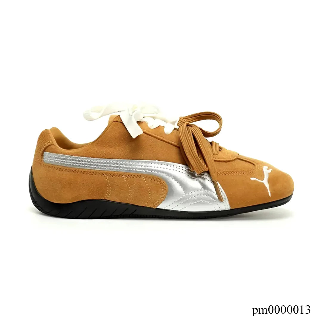 PM Speedcat Lace-up Honey Silver Shoes Sneakers - pm0000013 image