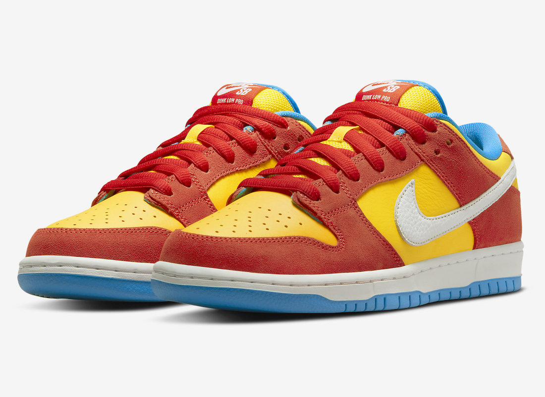 SB Dunk Low Pro Bart Simpson Shoes Sneakers - nk0001869 image 3