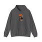 Retro Skater Skeleton Halloween Hooded Sweatshirt - XL, Charcoal image