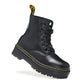 DM Molly Leather Platform Boots in Black Buttero Shoes Sneakers - nk0005494 image 4