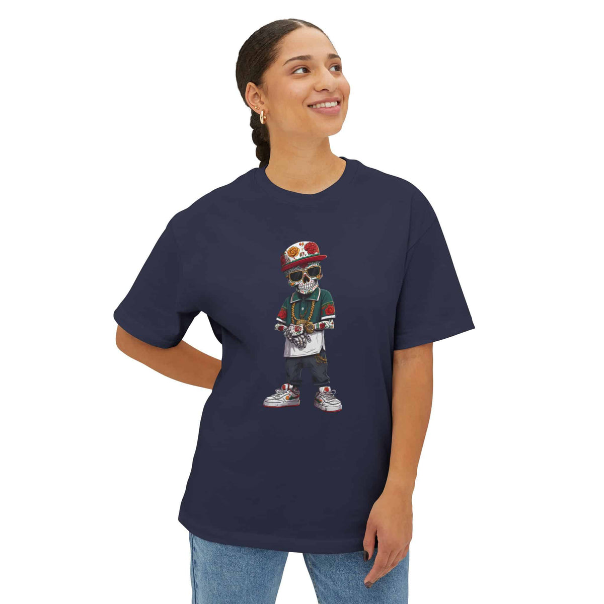 Skull Luxury Unisex Oversized Boxy Tee image 32