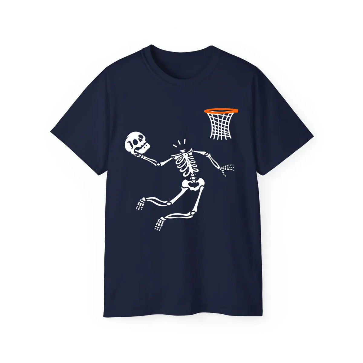 Halloween Basketball Skeleton T-Shirt – POD0016 image