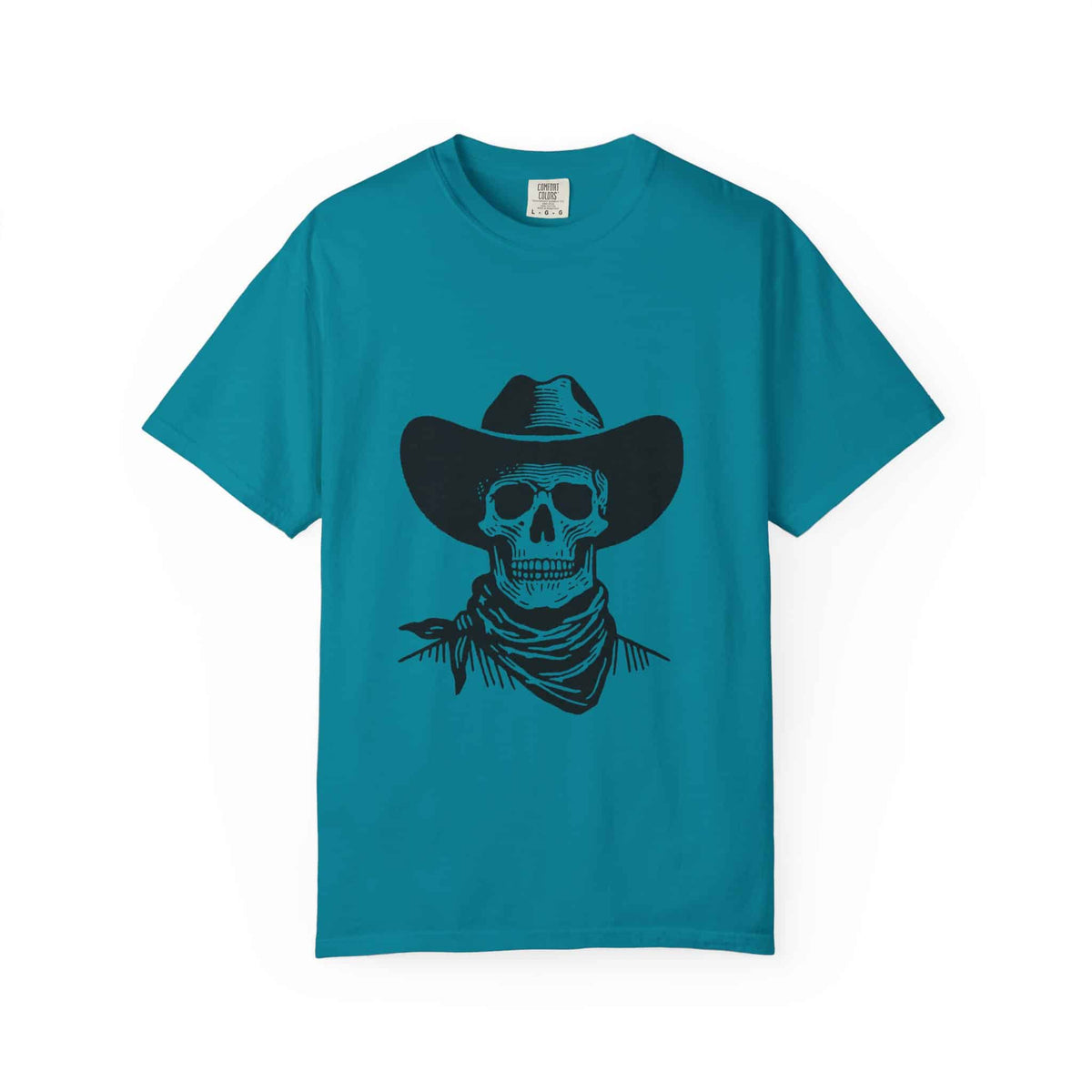 Outlaw Skull Unisex Garment-Dyed T-shirt image
