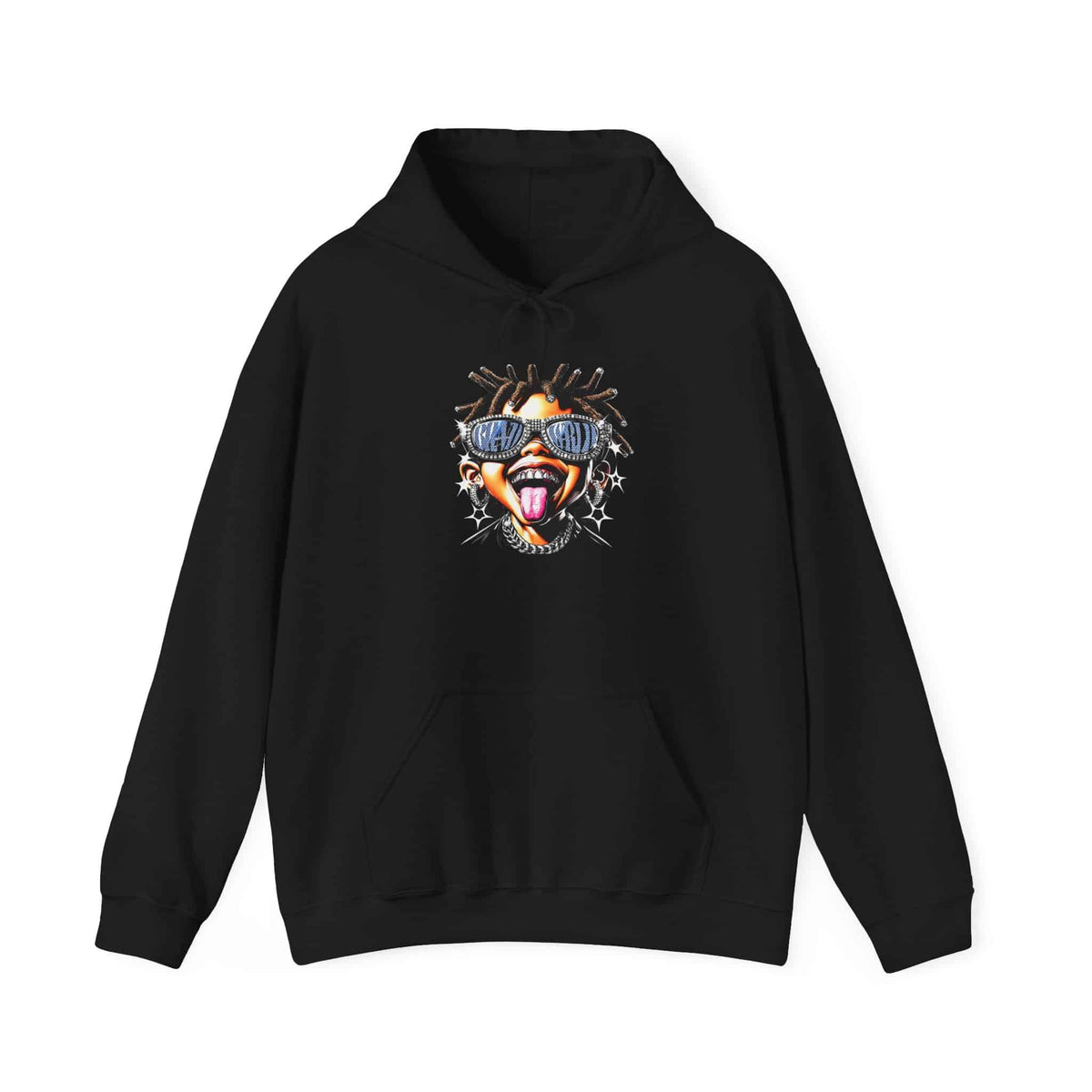 Diamond Drip Hooded Sweatshirt - 4XL, Black image