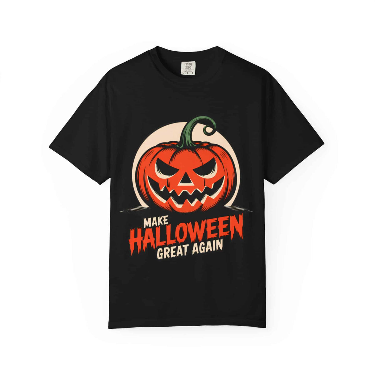 Make Halloween Great Again Unisex Garment-Dyed T-shirt image 0