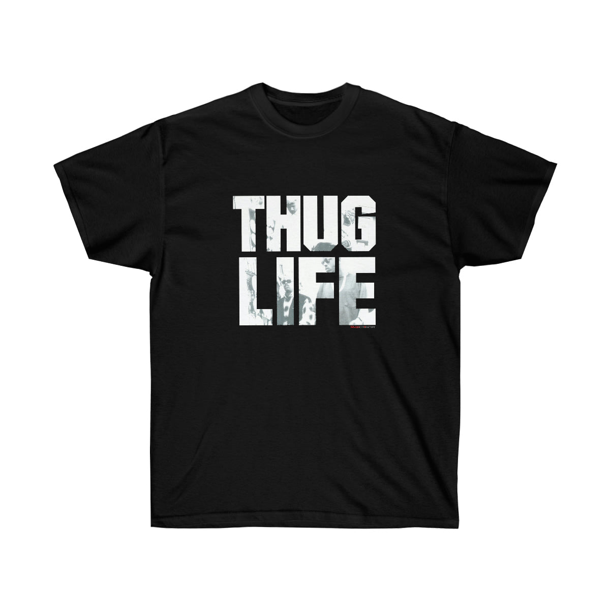 2Pac Thug Life Air Black Men T-Shirt - Black, L image