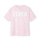 Ether Unisex Oversized Boxy Tee - Soft Pink, XL image