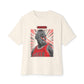 Graphic Print Unisex Oversized Boxy Tee - POD0032 - Natural, 2XL image