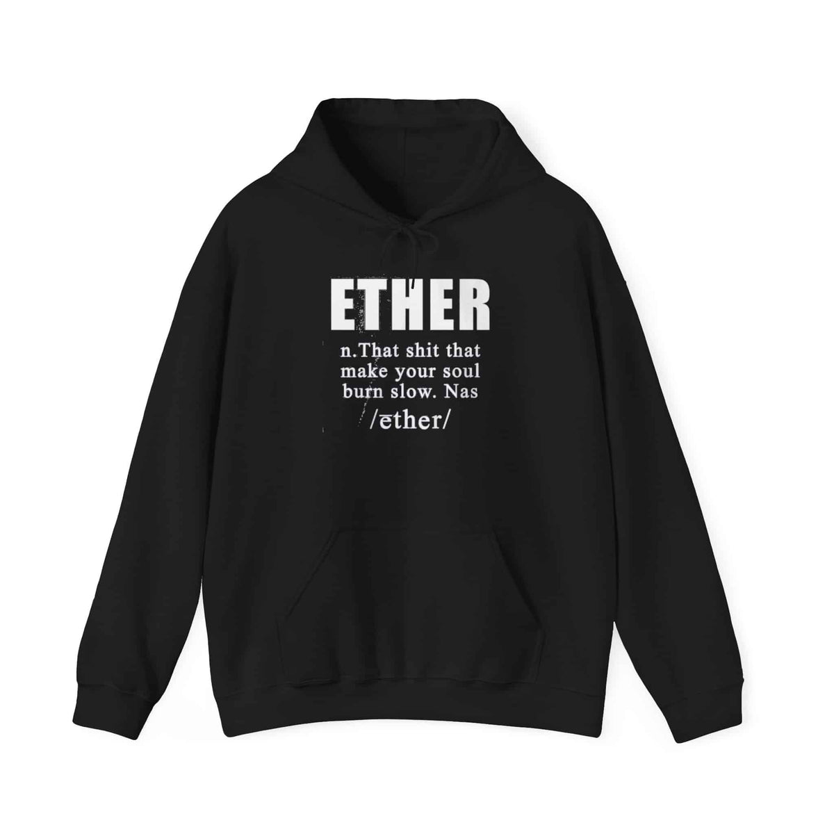 Ether Hooded Sweatshirt - 5XL, Black image
