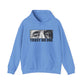 Graphic Print Hooded Sweatshirt - POD0039 - 2XL, Carolina Blue image