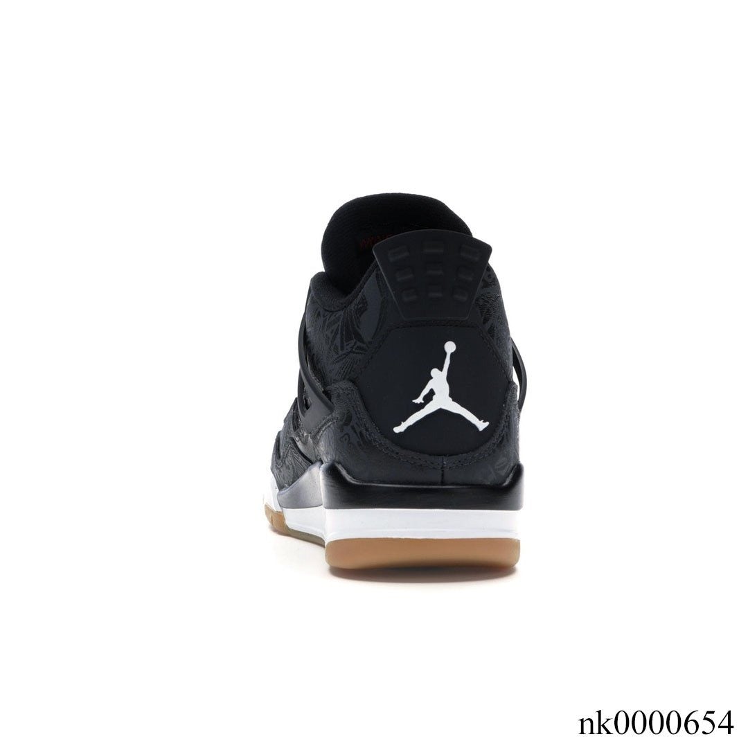 AJ 4 Retro Laser Black Gum Shoes Sneakers - nk0000654 image 3
