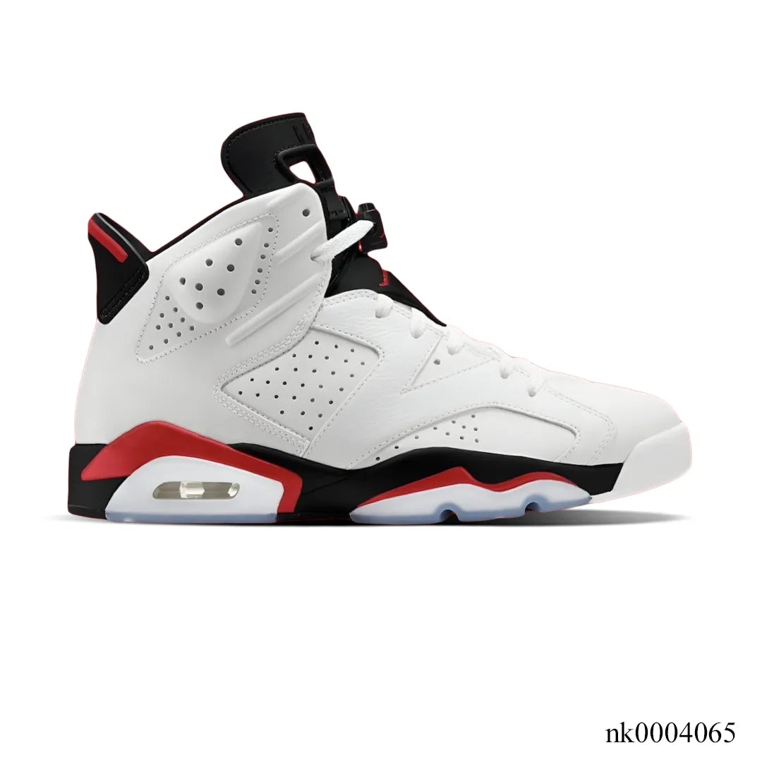 AJ 6 White/Fire Red 2025 Shoes Sneakers - nk0004065 image 1