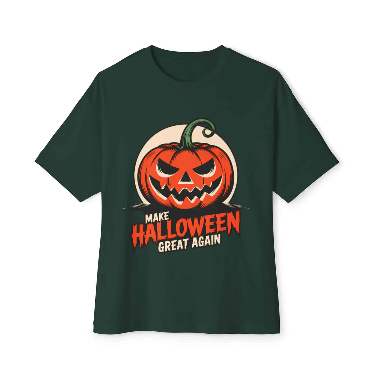 Make Halloween Great Again Unisex Oversized Boxy Tee - Forest, 2XL image
