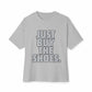 Graphic Print Unisex Oversized Boxy Tee – POD0033 - Athletic Heather, M image