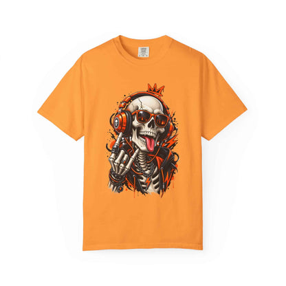 Neon Skull DJ Unisex Garment-Dyed T-shirt image 64