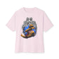 Airborne Legend Unisex Oversized Boxy Tee - Soft Pink, M image