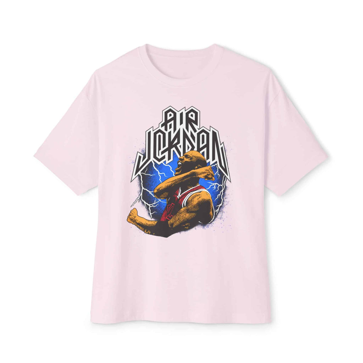 Airborne Legend Unisex Oversized Boxy Tee - Soft Pink, M image