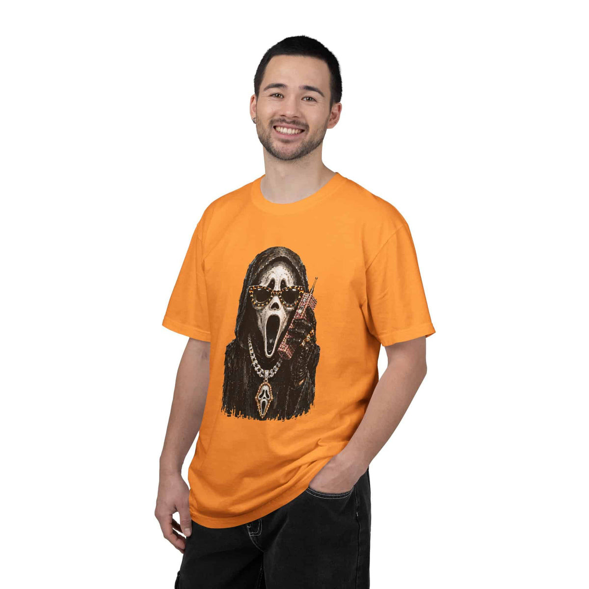Halloween Ghostface Unisex Garment-Dyed T-shirt image 46