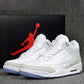 AJ 3 Pure White Shoes Sneakers - nk0001642 image 5