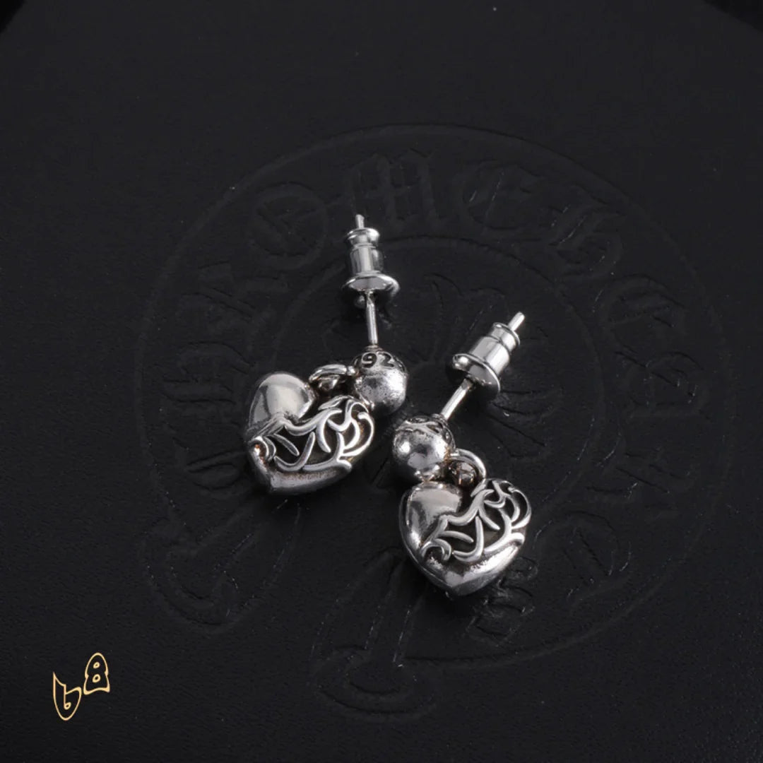 CH Vine Heart Drop Earrings - CH0153 image 1