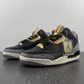 AJ 3 Black Gold Shoes Sneakers - nk0002295 image 3