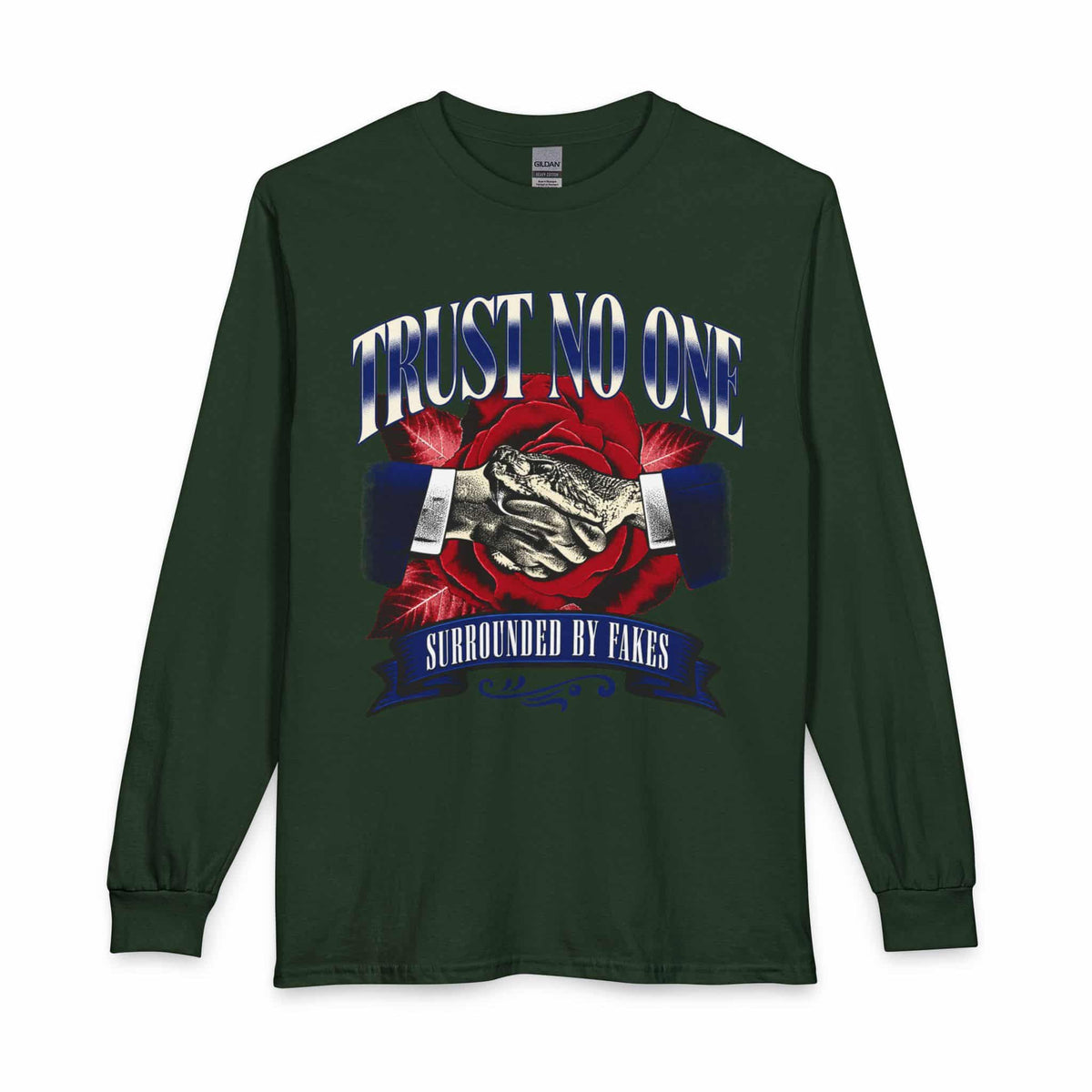 Graphic Print Long Sleeve T-Shirt - POD0037 image