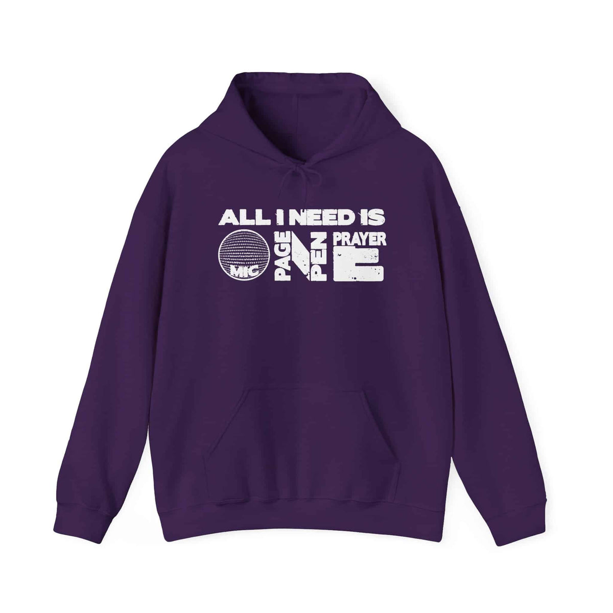 ALL_I_NEED_IS Unisex Heavy Blend™ Hooded Sweatshirt - S, Purple image
