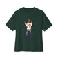 Rebel Attitude Unisex Oversized Boxy Tee - Forest, M image