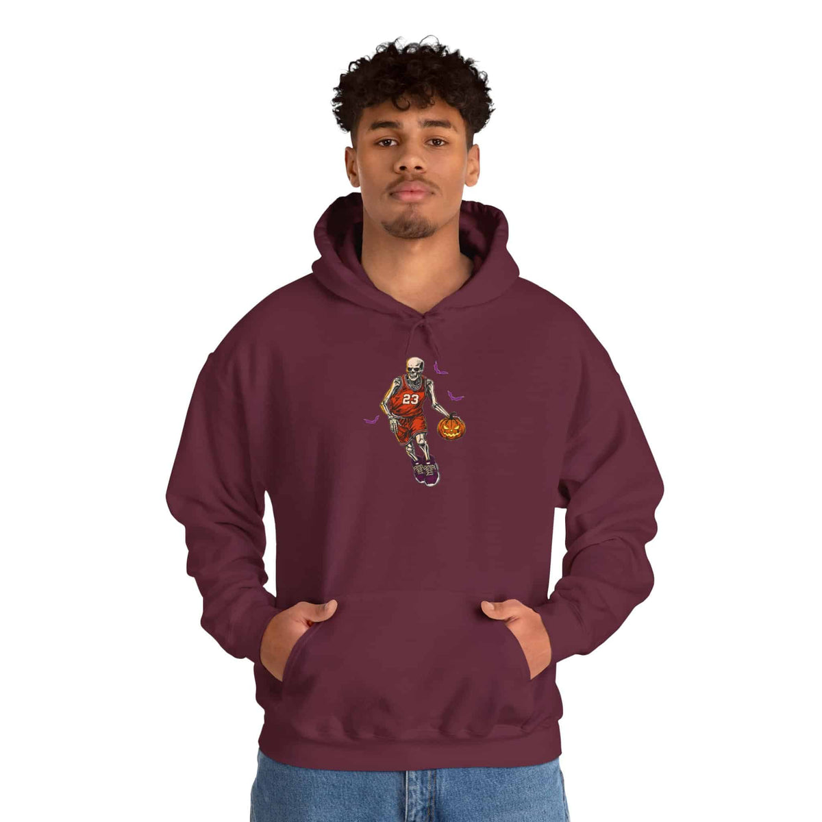 Halloween Basketball Hooded Sweatshirt image 21