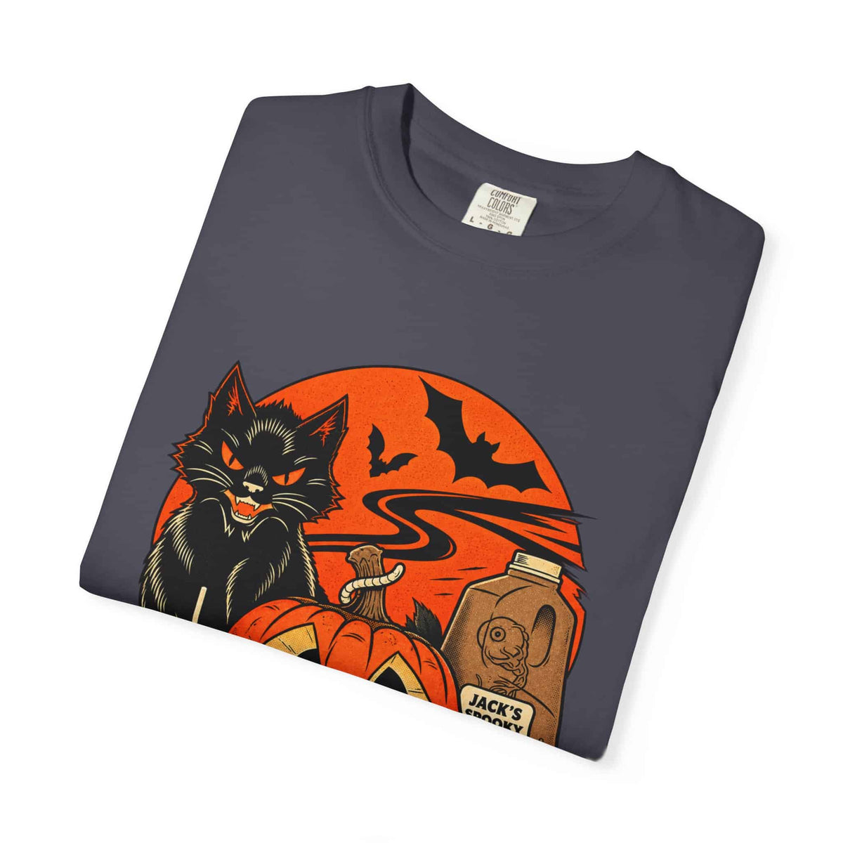 Midnight Cat Unisex Garment-Dyed T-shirt image 91