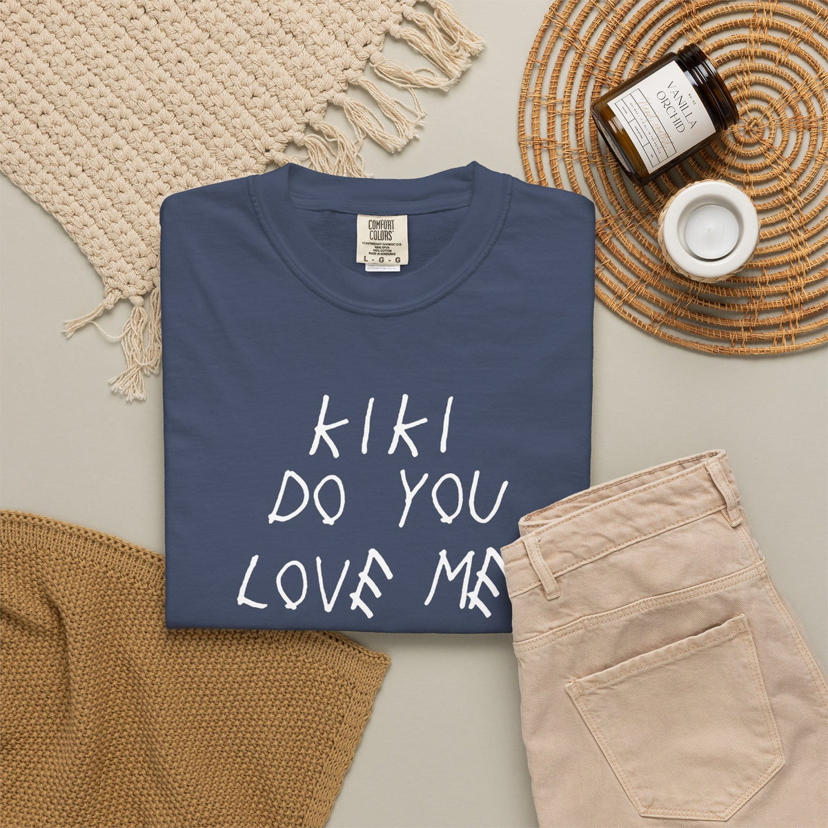 Kiki Loves Me Unisex Garment-Dyed T-shirt image 39