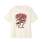 Graphic Print Unisex Oversized Boxy Tee - POD0038 - Natural, XL image