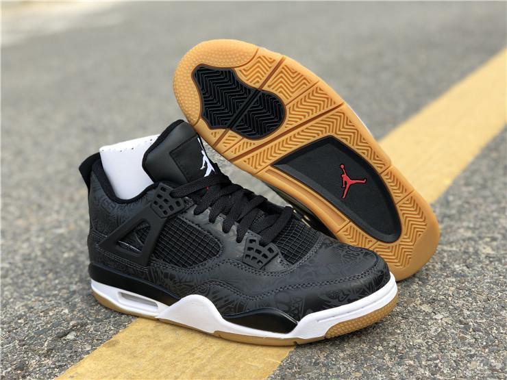 AJ 4 Retro Laser Black Gum Shoes Sneakers - nk0000654 image 23