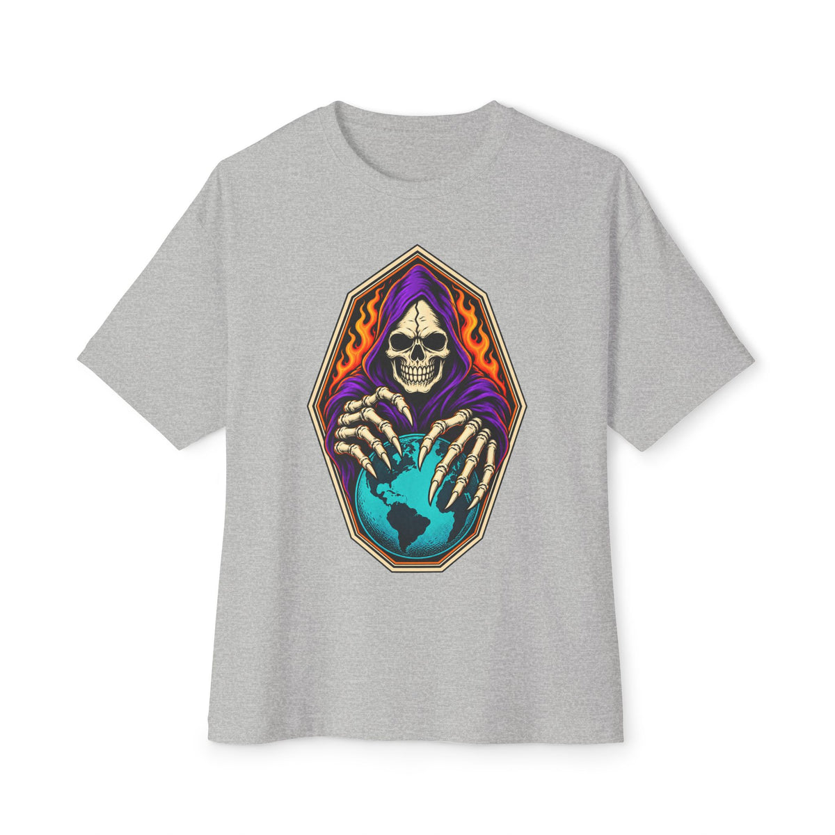 Soul Keeper Unisex Oversized Boxy Tee - Athletic Heather, L image
