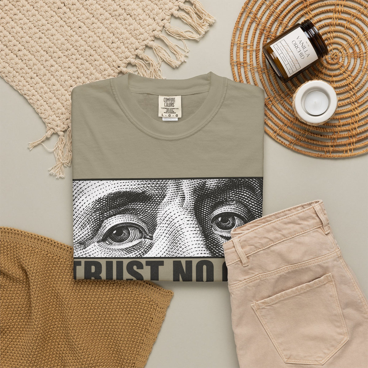 Graphic Print  Unisex Garment-Dyed T-shirt - POD0039 image 47